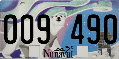 NU license plate 009490