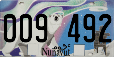 NU license plate 009492