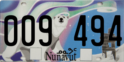 NU license plate 009494