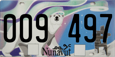 NU license plate 009497