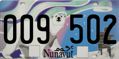 NU license plate 009502