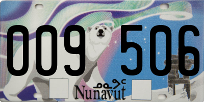 NU license plate 009506