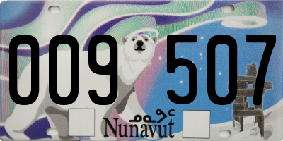 NU license plate 009507