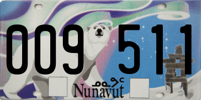 NU license plate 009511