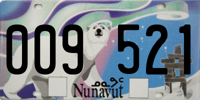 NU license plate 009521