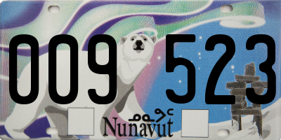 NU license plate 009523