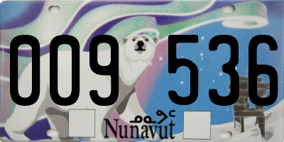 NU license plate 009536