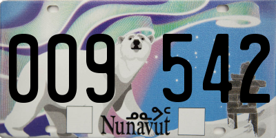 NU license plate 009542