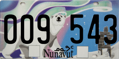 NU license plate 009543