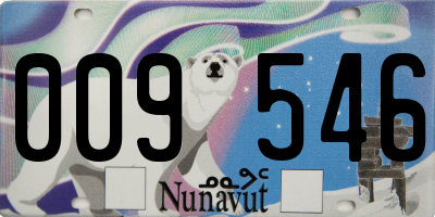 NU license plate 009546