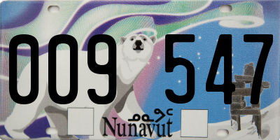 NU license plate 009547