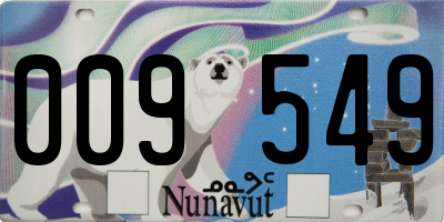 NU license plate 009549