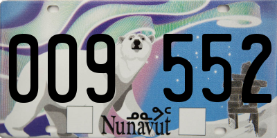 NU license plate 009552