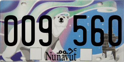 NU license plate 009560