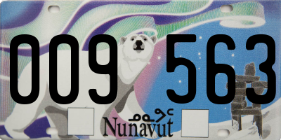 NU license plate 009563