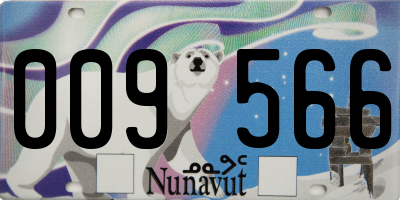 NU license plate 009566