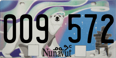 NU license plate 009572