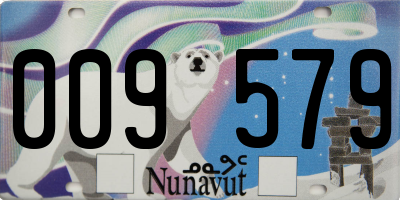 NU license plate 009579