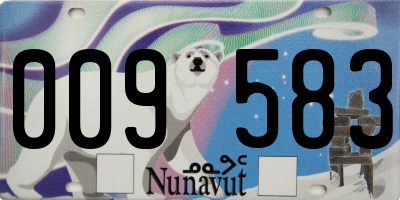 NU license plate 009583