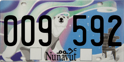 NU license plate 009592