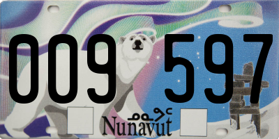 NU license plate 009597