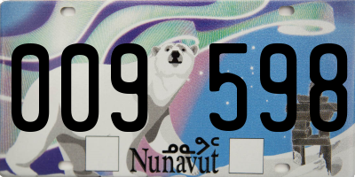 NU license plate 009598