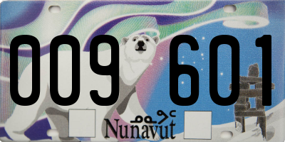 NU license plate 009601