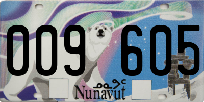 NU license plate 009605