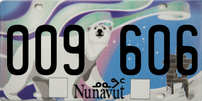 NU license plate 009606