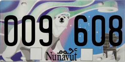 NU license plate 009608