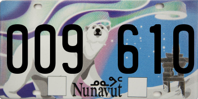 NU license plate 009610