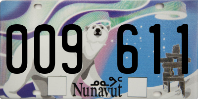 NU license plate 009611