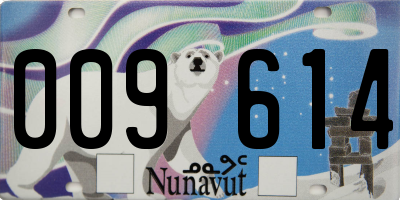 NU license plate 009614