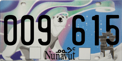 NU license plate 009615