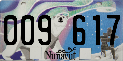 NU license plate 009617