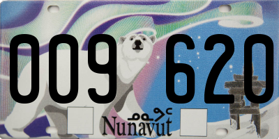 NU license plate 009620