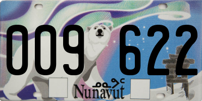 NU license plate 009622