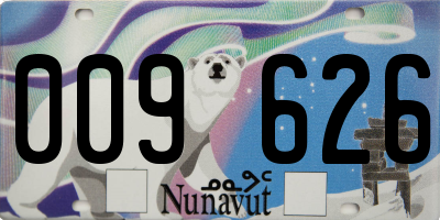 NU license plate 009626