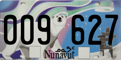 NU license plate 009627