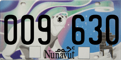 NU license plate 009630