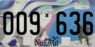 NU license plate 009636