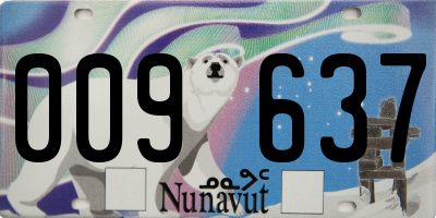 NU license plate 009637