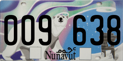 NU license plate 009638