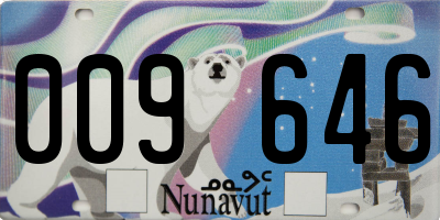 NU license plate 009646