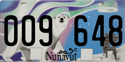 NU license plate 009648