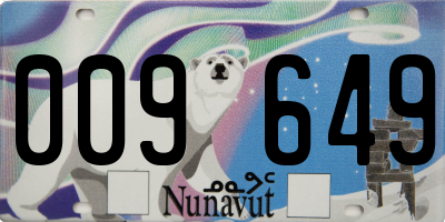 NU license plate 009649