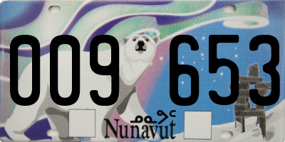 NU license plate 009653