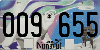 NU license plate 009655