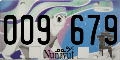 NU license plate 009679