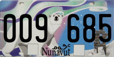 NU license plate 009685